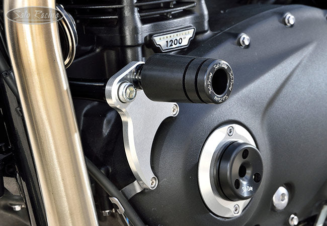 Sato Racing Frame Sliders - Triumph Thruxton R/RS and Speed Twin, T100, T120, Street Twin