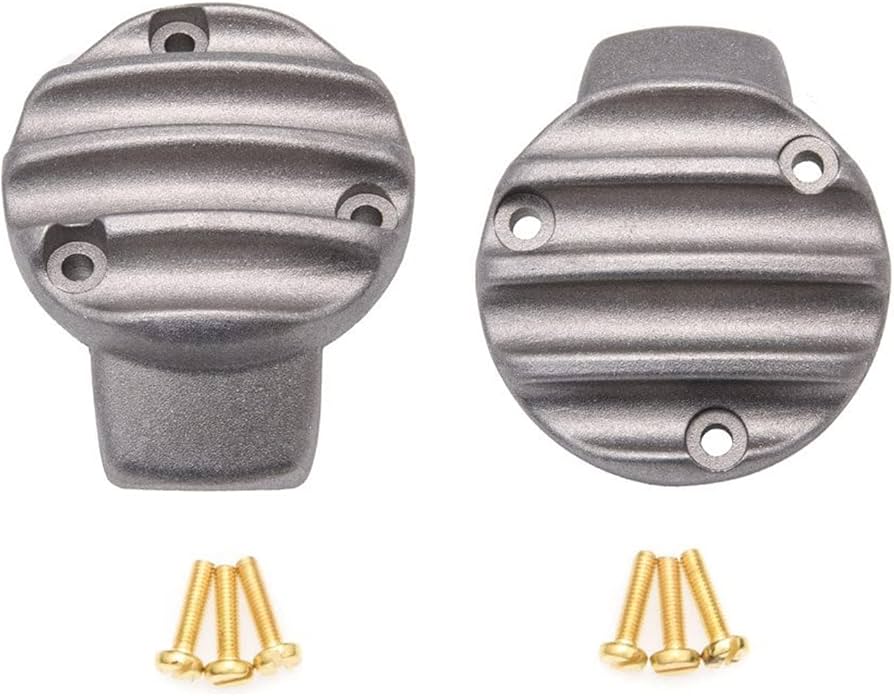 Motone Throttle Body Side Covers - Ribbed - Raw Finish