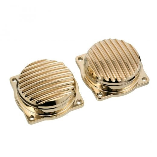 Motone Finned EFI "Carb" Tops - Brass