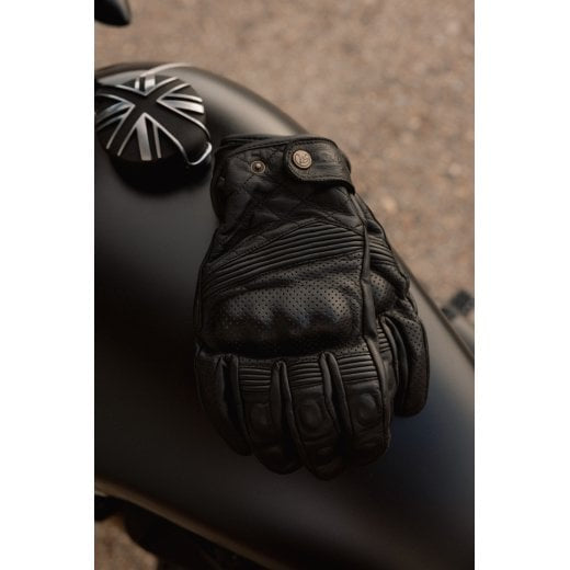 Motone SPECTRE - Motorcycle Riding Gloves - Analine Leather - Black