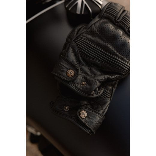 Motone SPECTRE - Motorcycle Riding Gloves - Analine Leather - Black