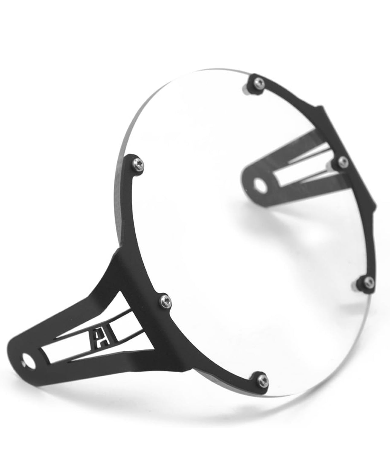 AltRider Clear Headlight Guard - Black - 2006-2016 Triumph Scrambler