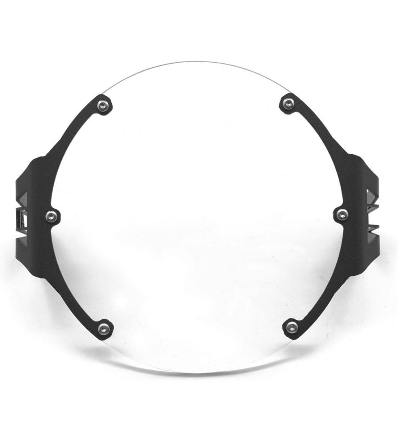 AltRider Clear Headlight Guard - Black - 2006-2016 Triumph Scrambler