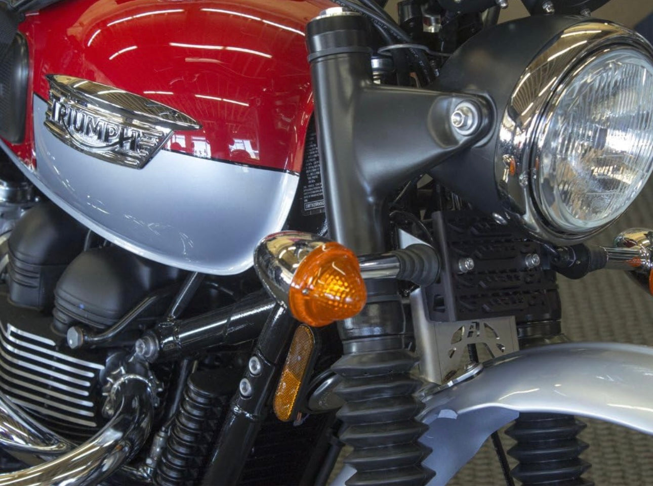 AltRider Voltage Regulator Guard - Black - 2001-2015 Triumph Bonneville, Scrambler, Thruxton