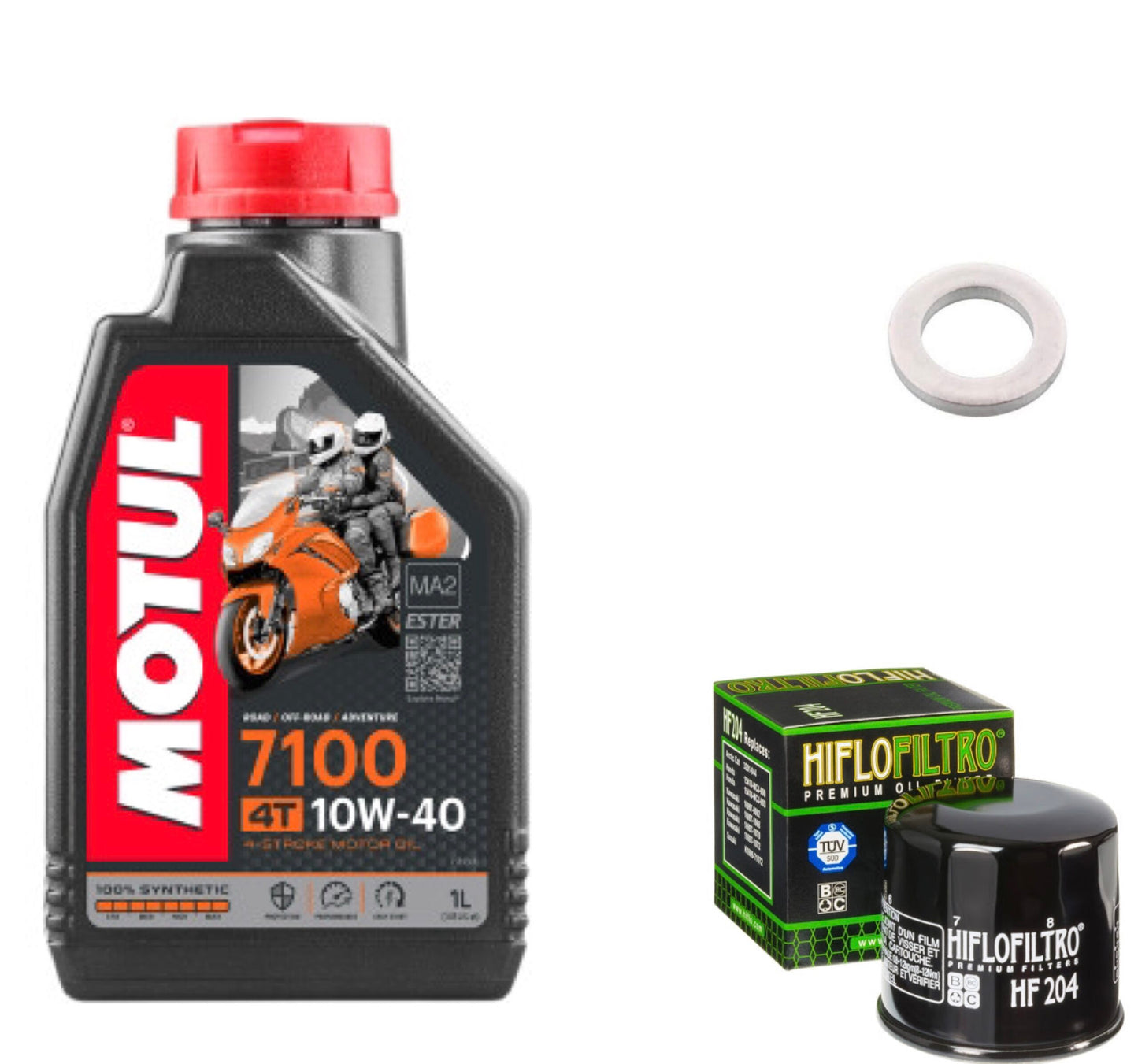 Motul 7100 4T Triumph Modern Classic Synthetic Oil Change Kit - 10W-40