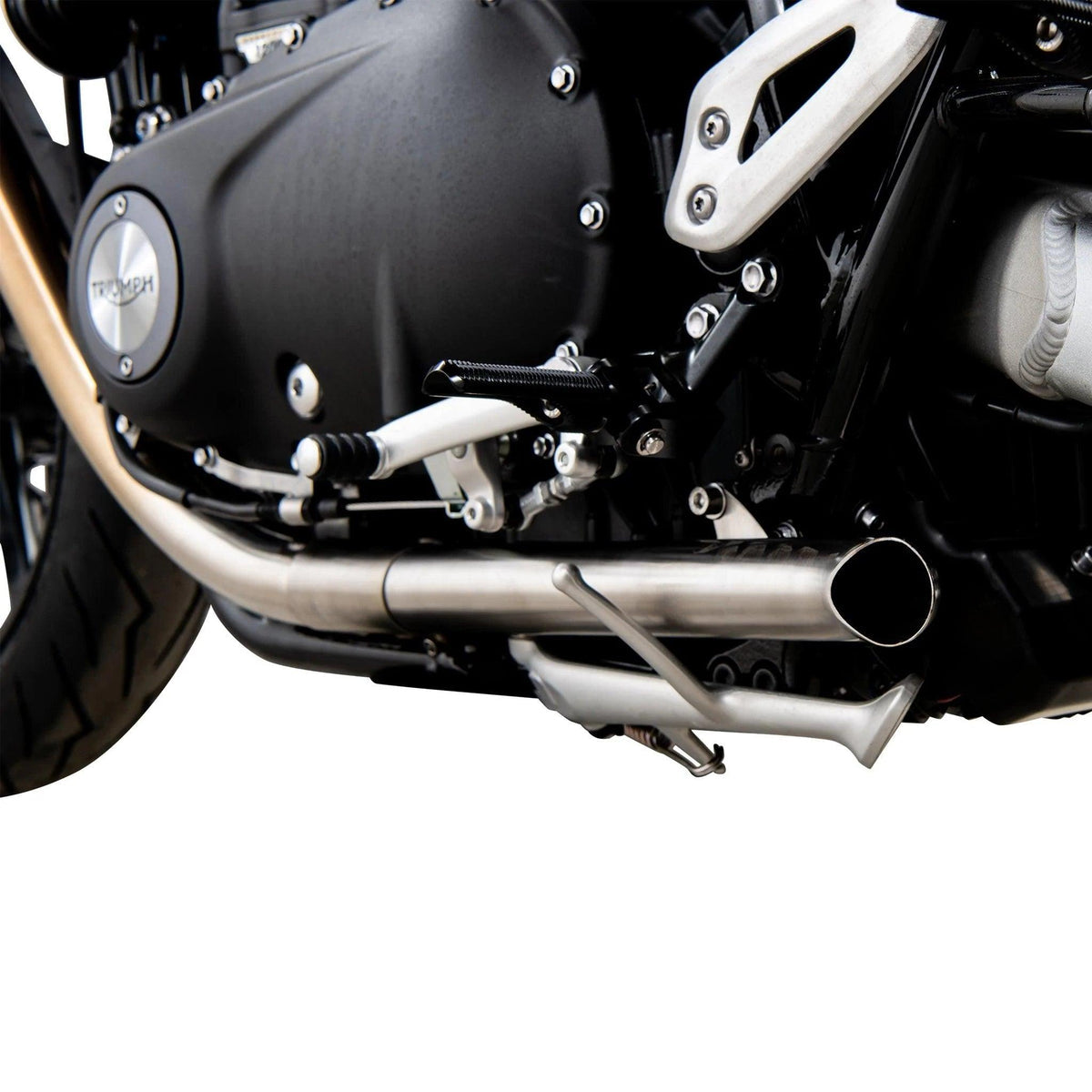 British Customs Turnout / Slash Cut Performance Tips - 2016-2020 Triumph Thruxton R, 2019-2020 Speed Twin 1200