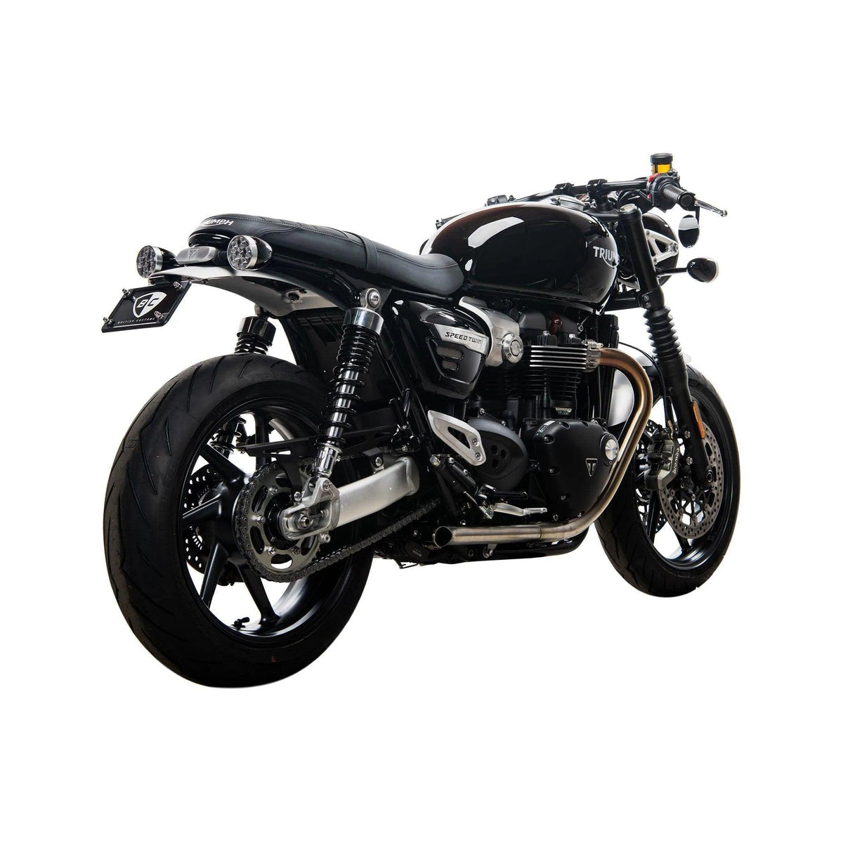 British Customs Turnout / Slash Cut Performance Tips - 2016-2020 Triumph Thruxton R, 2019-2020 Speed Twin 1200