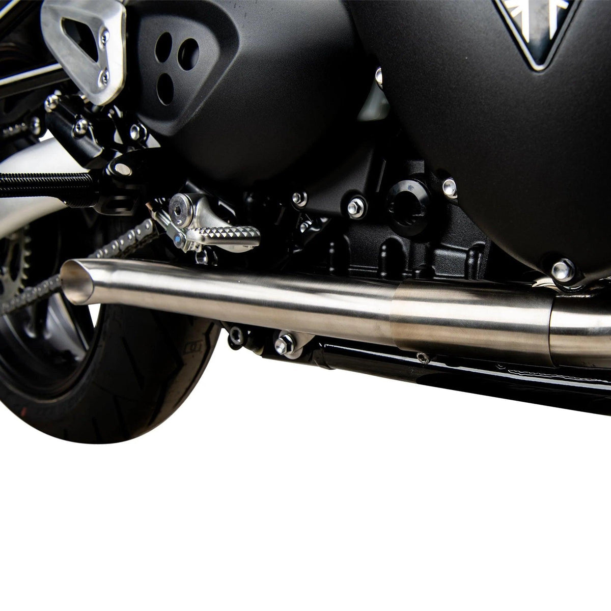British Customs Turnout / Slash Cut Performance Tips - 2016-2020 Triumph Thruxton R, 2019-2020 Speed Twin 1200