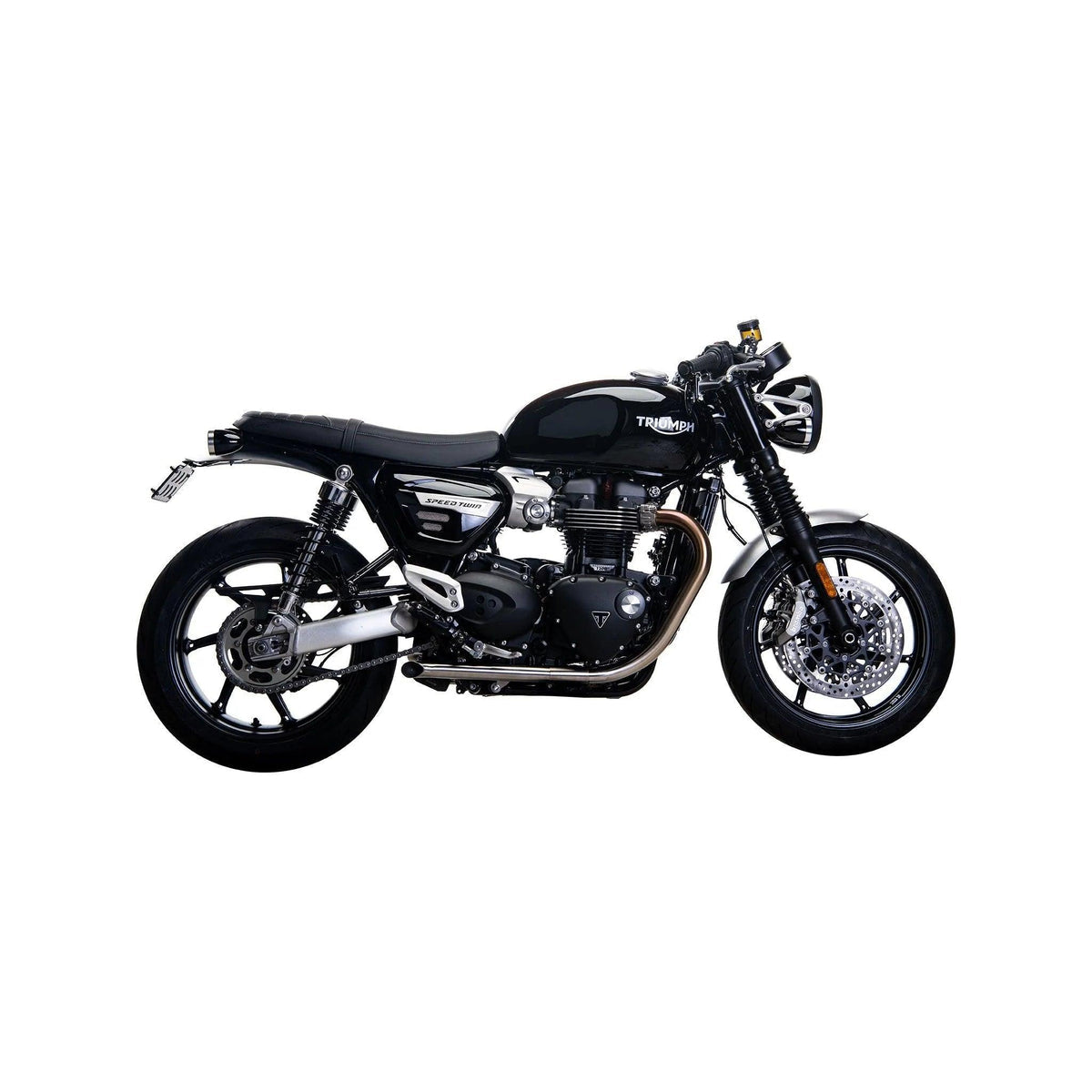 British Customs Turnout / Slash Cut Performance Tips - 2016-2020 Triumph Thruxton R, 2019-2020 Speed Twin 1200