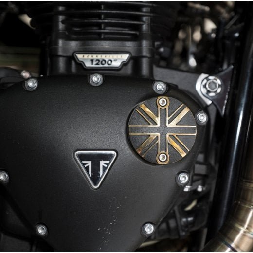 Motone Union Jack ACG Cover - Brass and Black