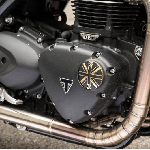 Motone Union Jack ACG Cover - Brass and Black