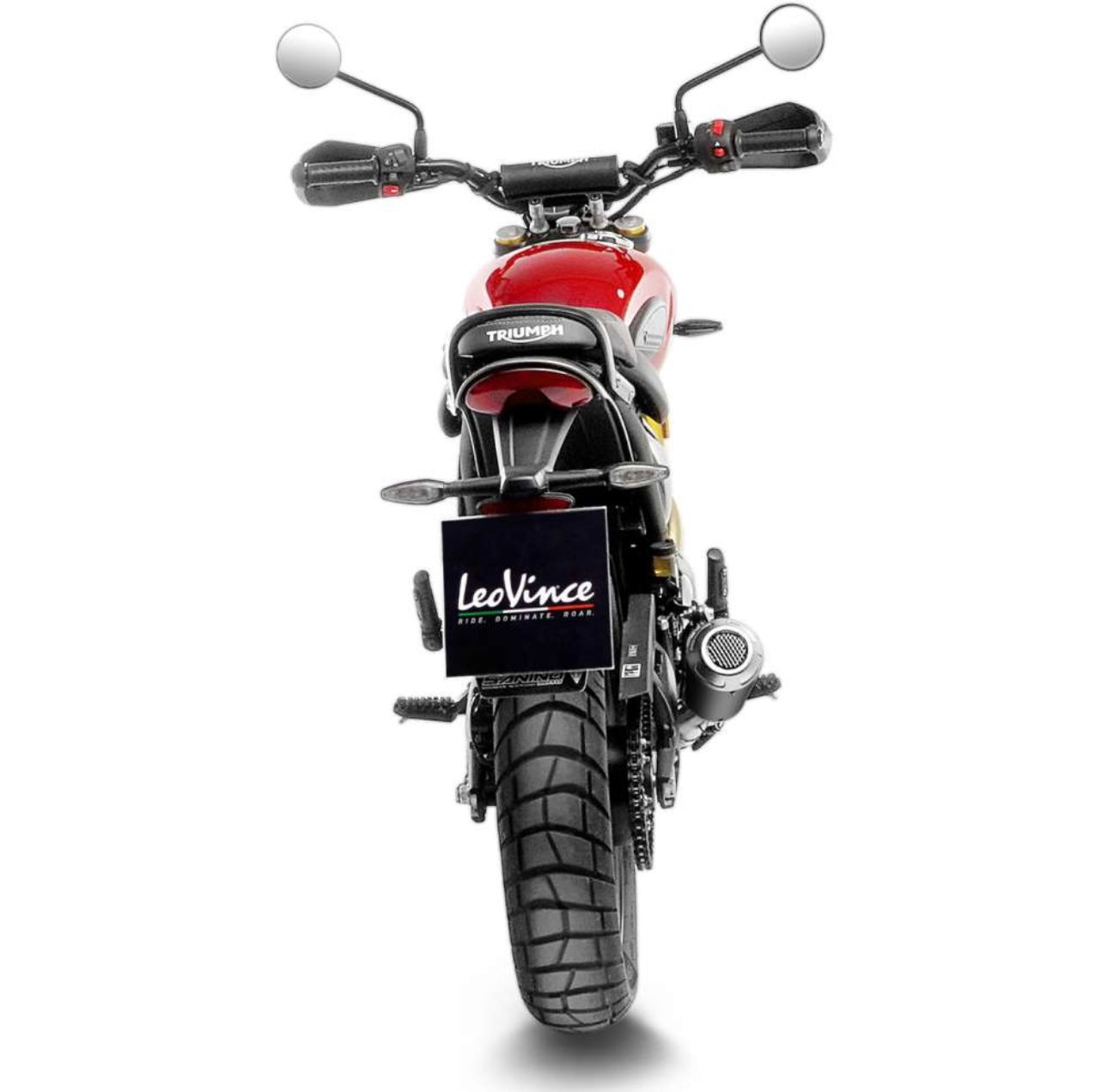 Leo Vince LV-10 Slip On Exhaust - Black - Triumph Scrambler 400 X / Speed 400