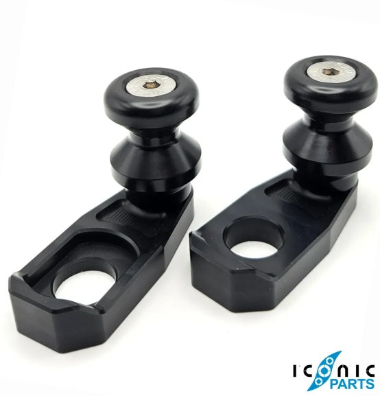 Paddock Swingarm Spools For Triumph Scrambler 400 X – Unbranded, Pair (Made In India)