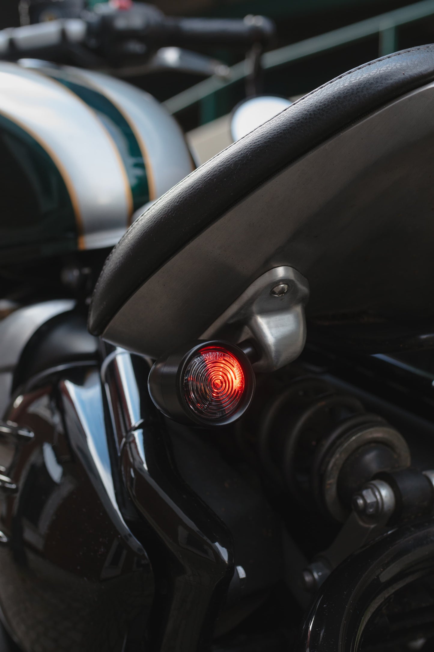 Motone Lamprey Underseat Turn Signal Brackets - Triumph bobber