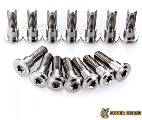 Super Corse Titanium Front and Rear Rotor Bolt Kits - Bonneville, Scrambler, Thruxton, Street Twin, Thruxton R, T100, T120