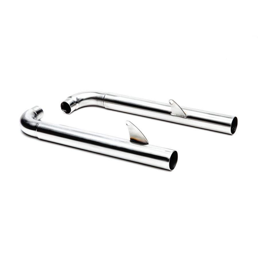 British Customs Straight Pipe Drag Tips - Triumph Bobber / Speedmaster