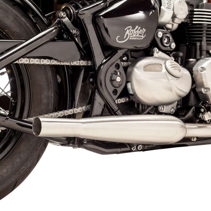 British Customs Sleeper Pro Exhaust - Triumph Bobber / Speedmaster 1200
