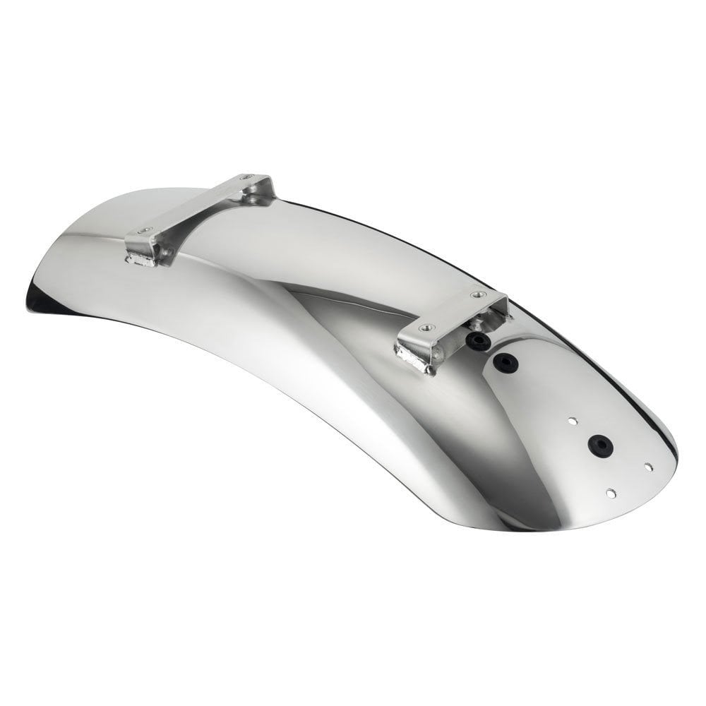 Motone HIGH-TAIL Custom Mudguard Predrilled for Fender Mount Light Kits - Polished - 2016+