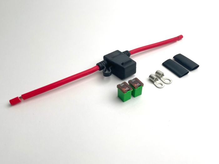 Motogadget mo.unit battery cable kit (short) with fuse