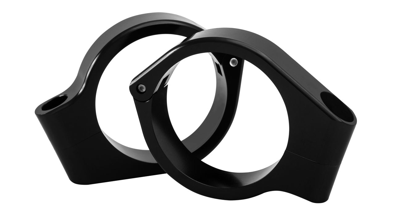 Motone 39MM Wrap Around Front Turn Signal Brackets - Black or Chrome