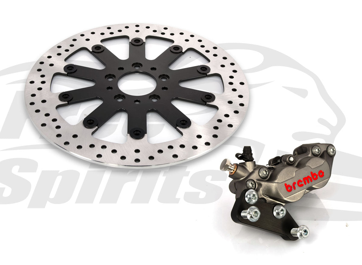 Free Spirits Brembo Front Caliper Upgrade with Oversized 320MM Rotor - Harley Davidson 2000+