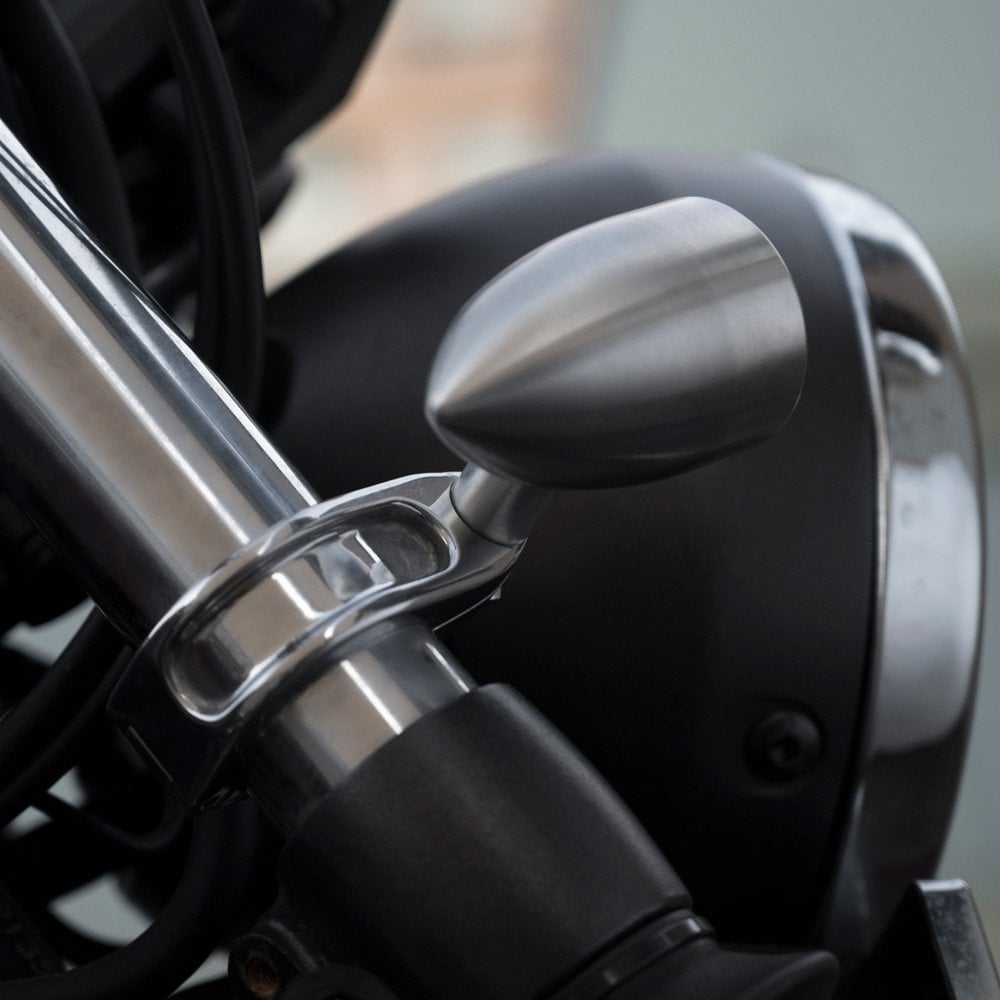 Motone Clampits Universal Turn Signal Mounts - 41MM Forks - Polished