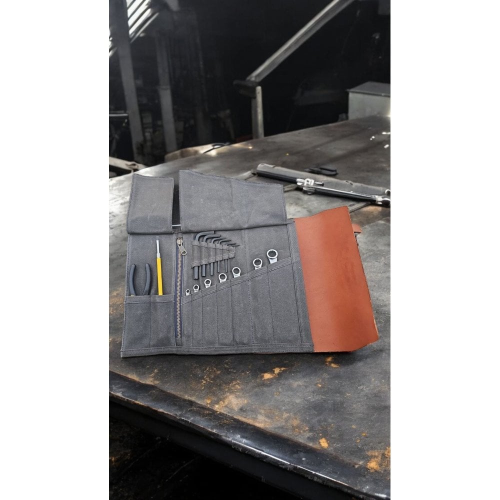 The SCOUT - Leather & Waxed Canvas ToolRoll with Tool Kit