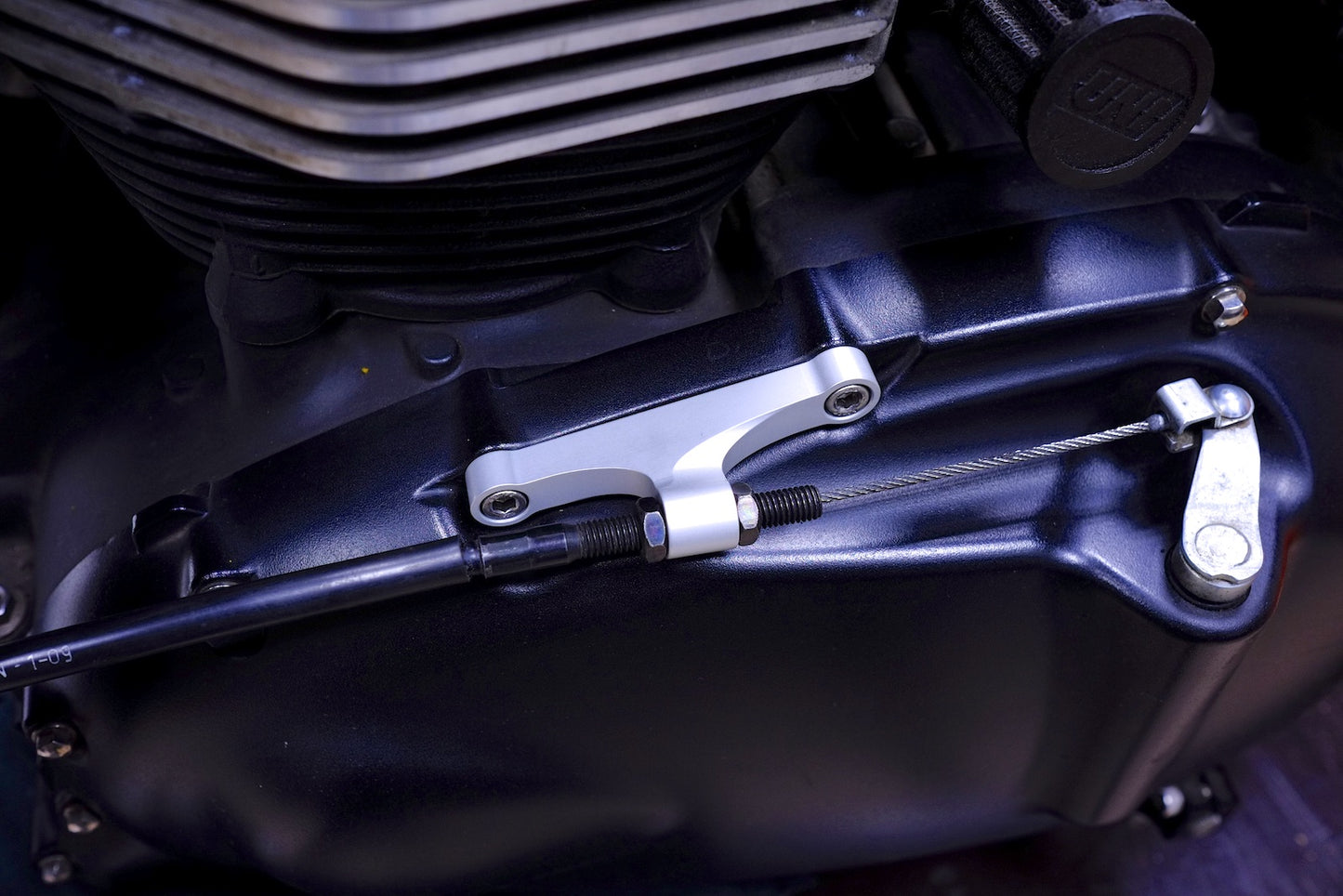 Iron Machine Clutch Cable Bracket - 01-15 Triumph Classic Twins
