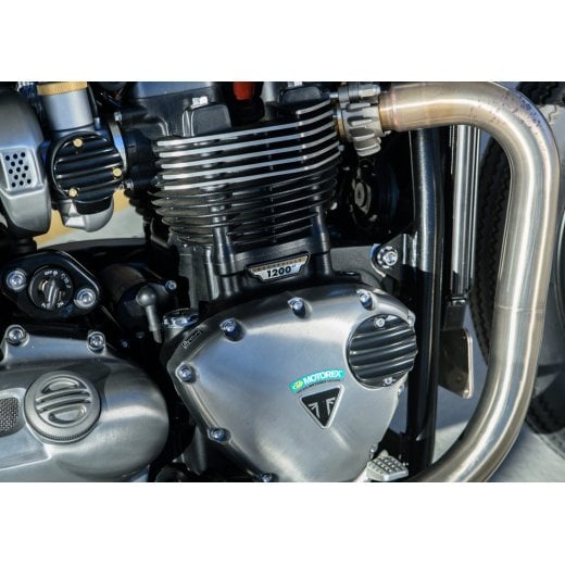 Motone Customs Ribbed ACG Cover - Black