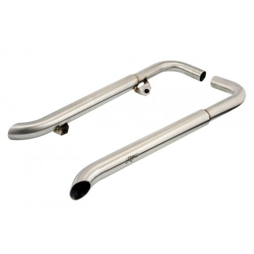 Motone Bedlam Turnout Exhaust - Brushed - Triumph Bobber 2017+