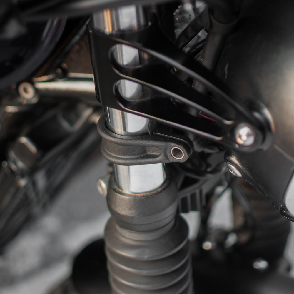 Motone Clampits Universal Turn Signal Mounts - 41MM Forks - Black