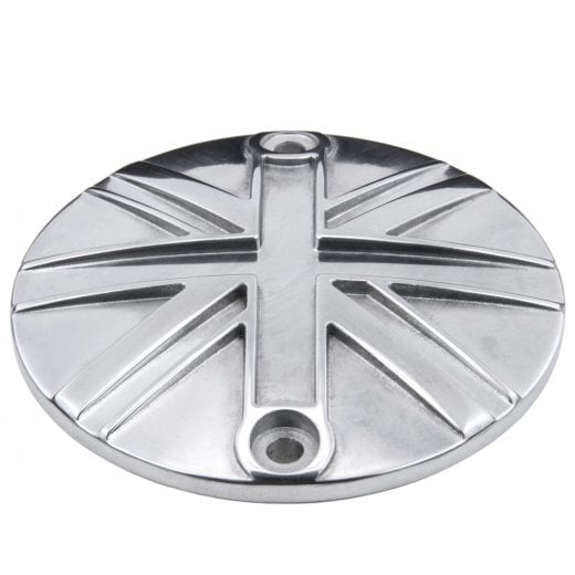 Motone Customs Union Jack Clutch Cover - Polished