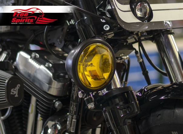 Free Spirits 4 1/2" Amber Spotlight Upgrade for Side Light Kits