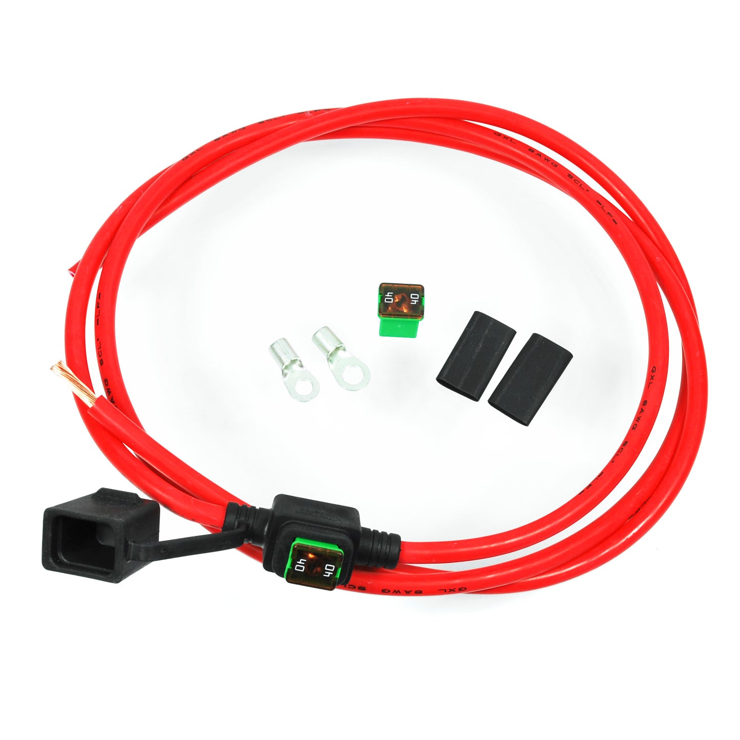 Motogadget mo.unit battery cable kit (Long) with fuse
