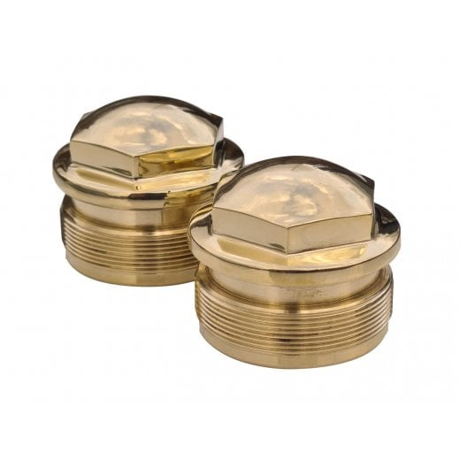 Motone The Guvnors - 47MM Fork Top Caps Pair - Triumph Bobber Black / 2021+ Speedmaster - Brass