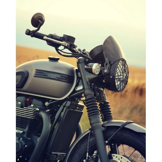 Motone Microblade Aluminum Flyscreen - Gloss Black