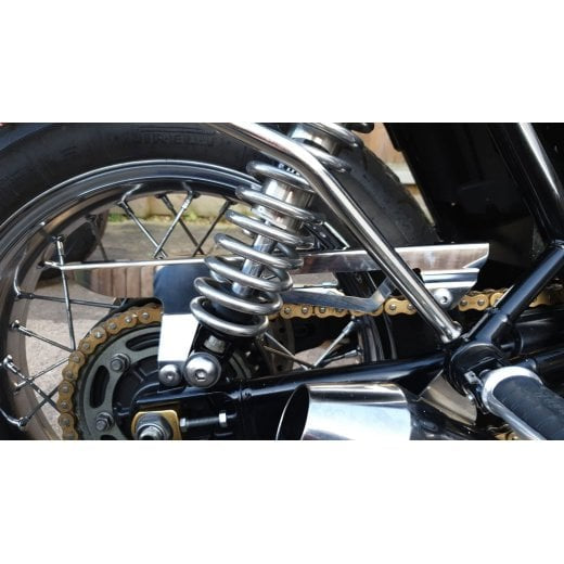Motone Tanto Chain Guard - Polished - 2016+ Triumph Classics