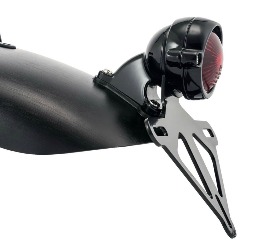 Motone Shorty Rear Fender - Black Anodized - Predrilled - Triumph Street Twin, Street Cup, Street Scrambler, T100, T120