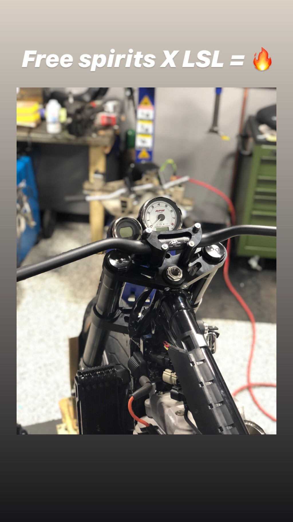 Free Spirits Fat Bar Risers - Harley Davidson XR1200 / XR1200X