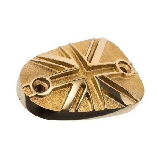 Motone Union Jack Brake Reservoir Cover - Brass