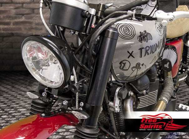 Free Spirits Upper Fork Cover - Triumph Bonneville, Thruxton, Scrambler