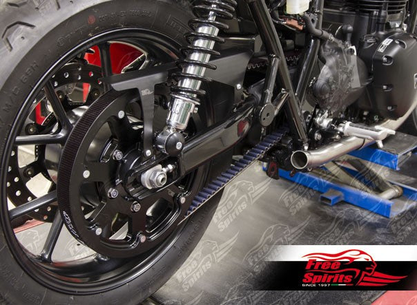 Free Spirits Belt Drive Conversion - Triumph Street Twin, T100, Street Scrambler & Street Cup VIN 857912 and Up