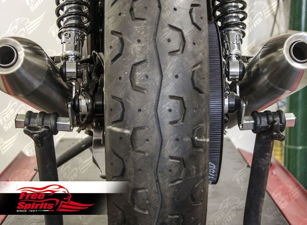 Free Spirits Rear Paddock Stand Bobbins T100 T120 Street Twin Street Cup Street Scrambler