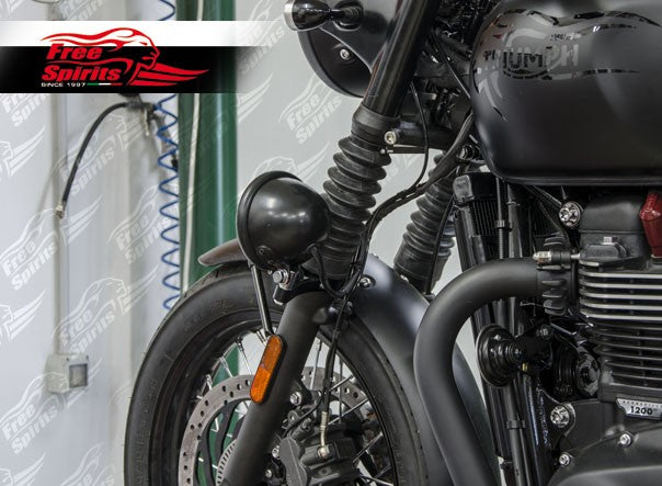 Free Spirits Low Mount Spot Light for T100, T120, Street Twin, Street Cup, Street Scrambler
