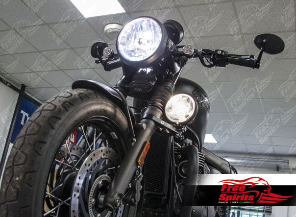 Free Spirits Low Mount Spot Light for T100, T120, Street Twin, Street Cup, Street Scrambler