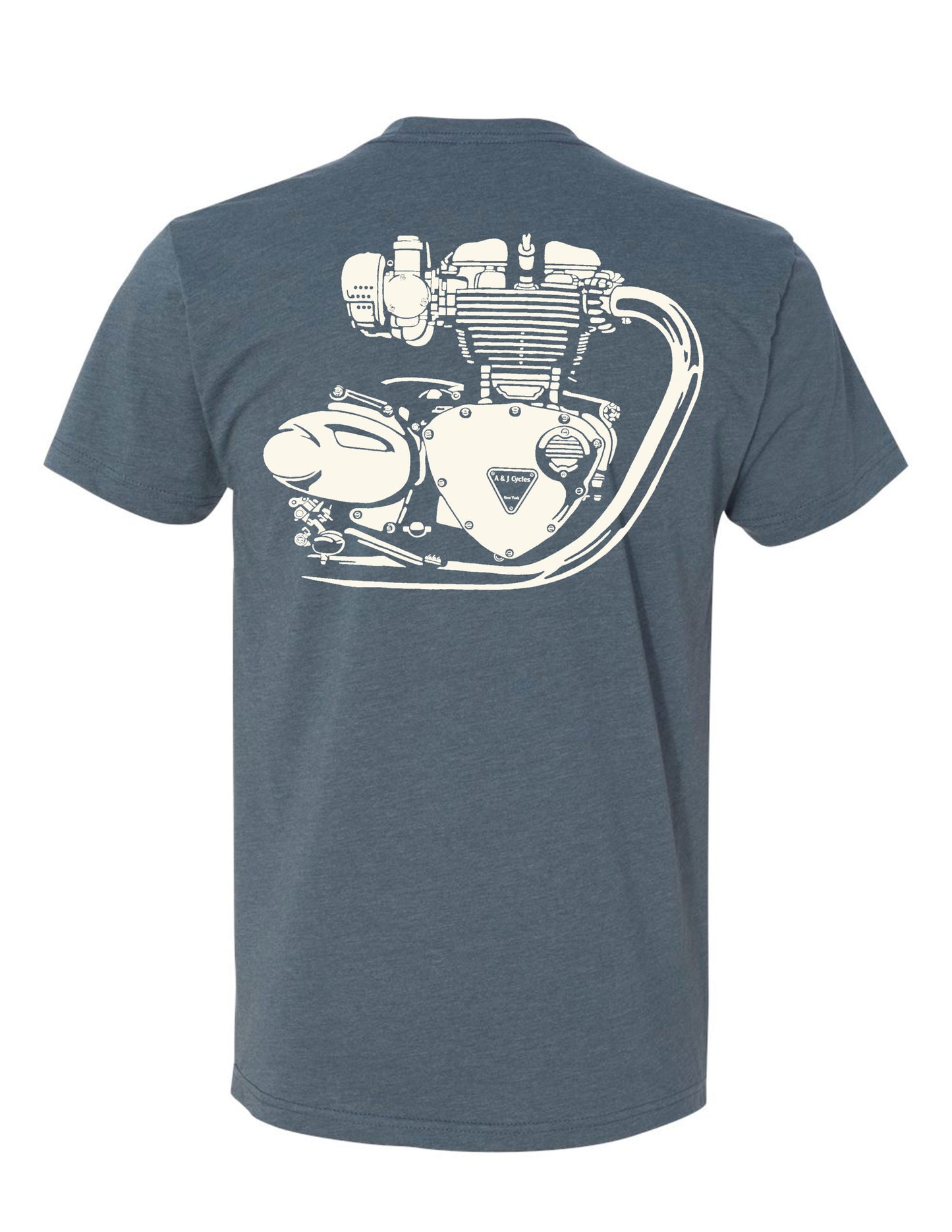 A&J Cycles “1200” T-Shirt - Indigo Blue