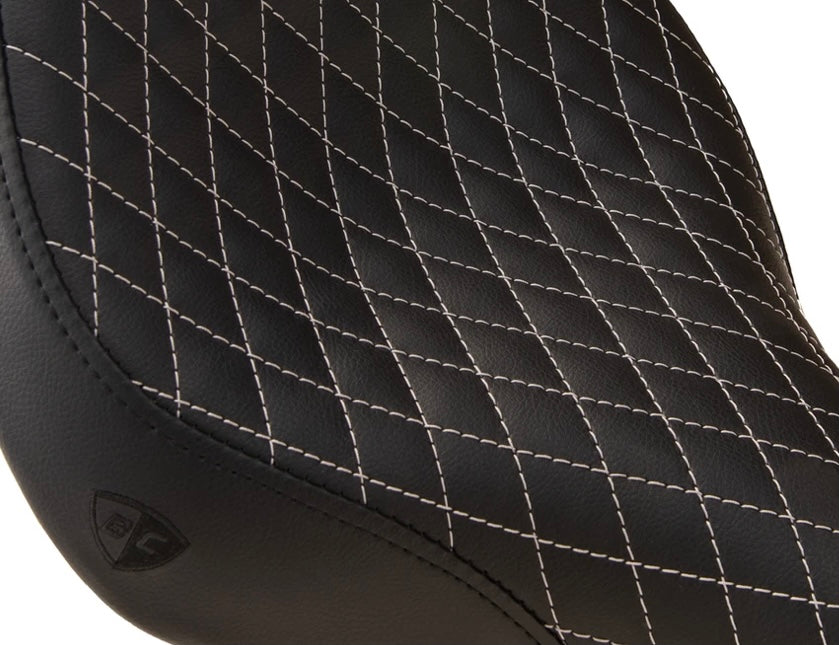 British Customs DIAMOND STITCH GEL SEAT FOR BONNEVILLE BOBBER