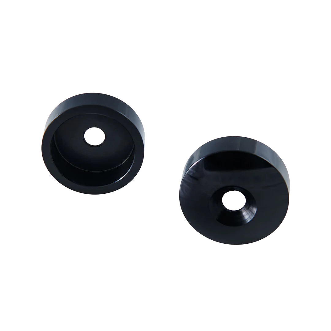 British Customs Low Profile Bar End Finishing Caps - Pair - Triumph Thruxton R, Street Twin, Street Cup, Street Scrambler, Bobber