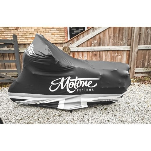 Motone Fitted Indoor Motorcycle Cover - Triumph Bonneville, Thruxton, Speed Twin, Scrambler, Street Twin, Royal Enfield