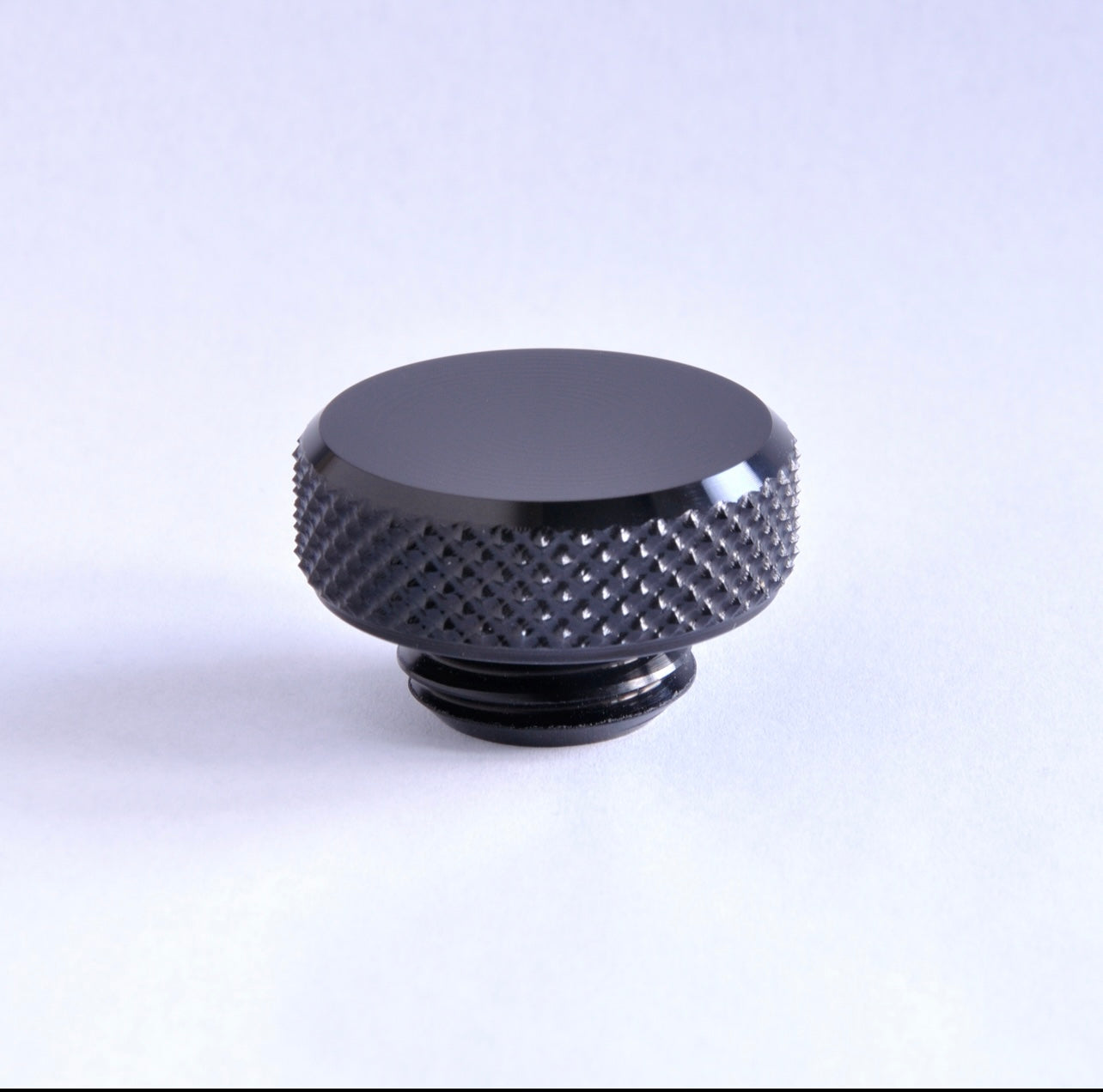 Vice Motorcycles Oil Fill Cap - Diamond Knurl - Black